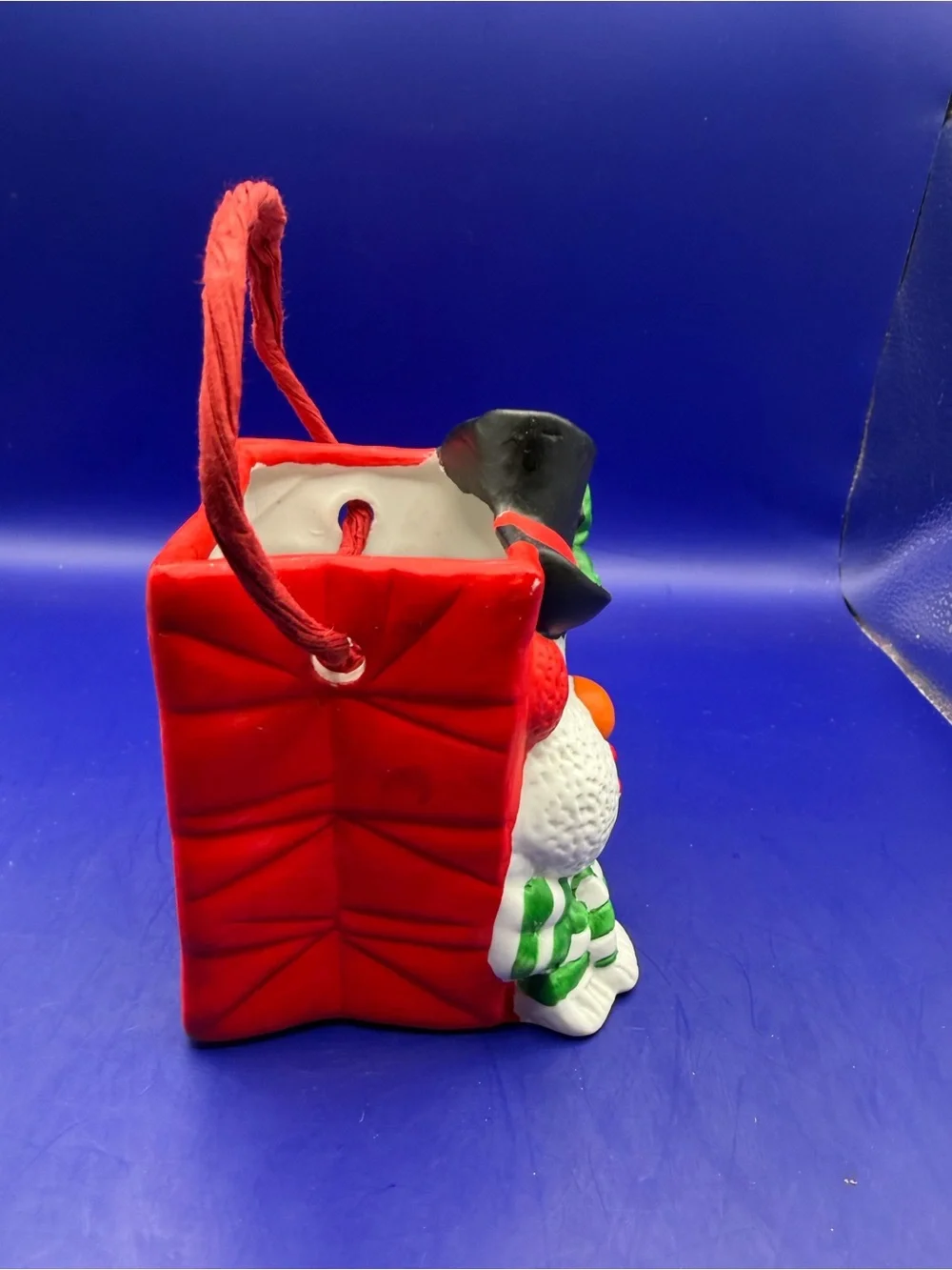Ceramic Snowman Design Bag